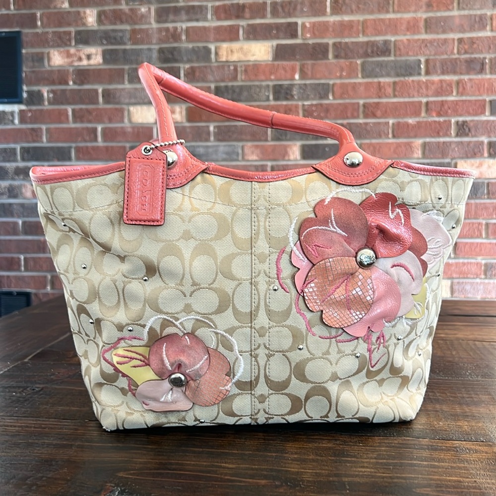 Coach Spring Floral tote